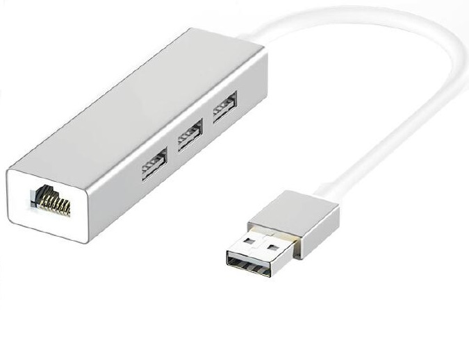 USB to RJ45 Ethernet network LAN Adapter with 3 Port USB2.0