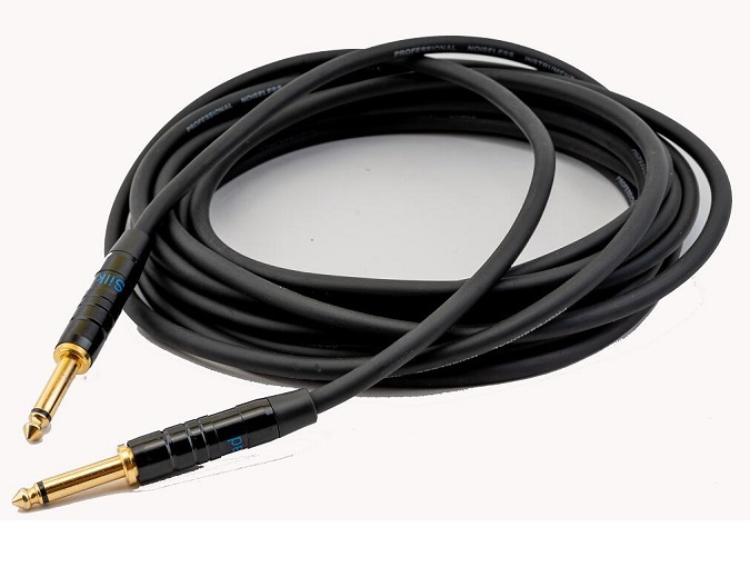 Silk Road 6.5mm Instrument Guitar Cable with Gold Plated Straight Metal Plugs LN103-3