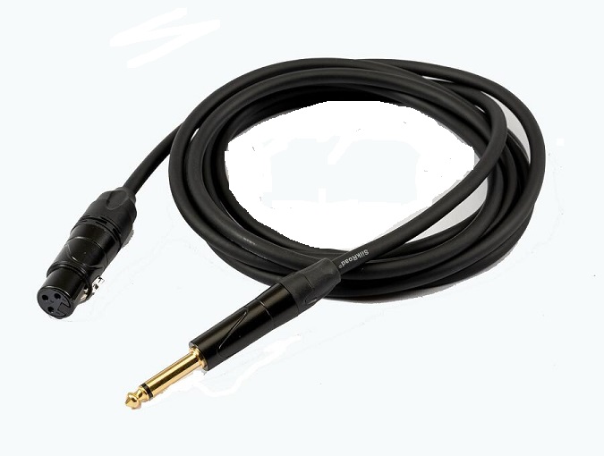 Silk Road LE204-6 Black XLR to 1/4inch  Microphone Cable 20ft