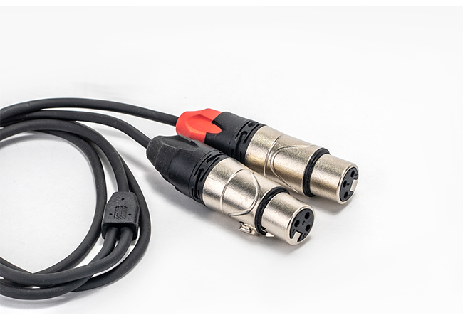 3.5mm Stereo Plug to 2*XLR F Cable AOT-1016