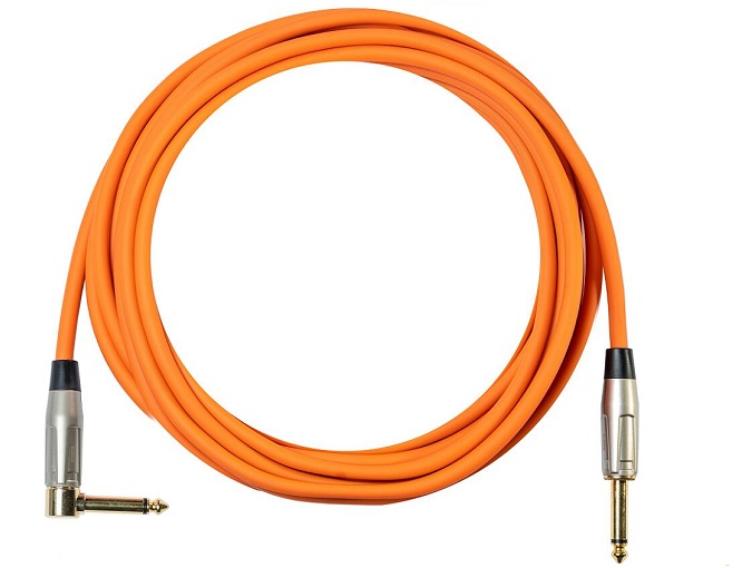 Silk Road Guitar Cable LRB-202-6 with 1/4" Gold Plated Plug Straight to Angled