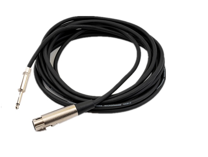 XLR Female to 1/4 inch  Microphone Cable LE402-5 5.5mm PVC Jacket
