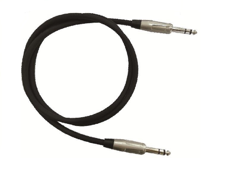 Silk Road NKTR-3 6.3 Stereo Plug to 6.3 Stereo Plug Balanced Microphone Cable