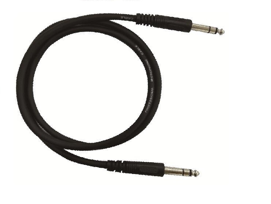 Silk Road MKTR-3 6.3 Stereo Plug to 6.3 Stereo Plug Balanced Microphone Cable