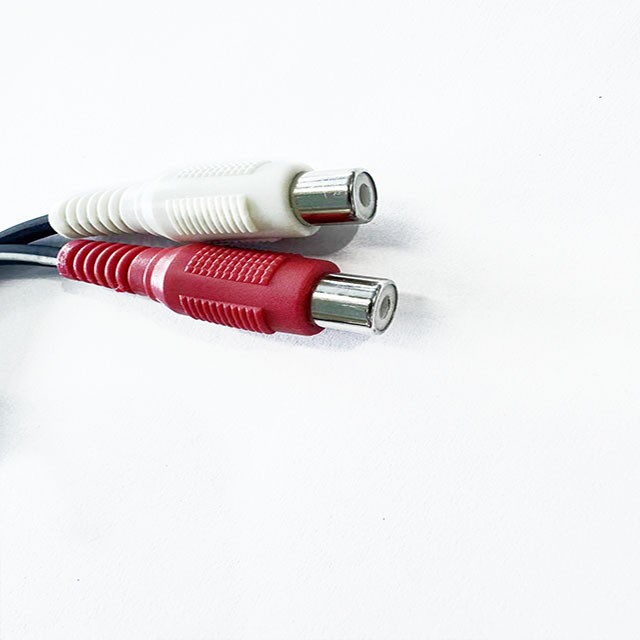 Y Spliter Cable 3.5mm Stereo Plug Male to Dual  RCA Male Y Cable